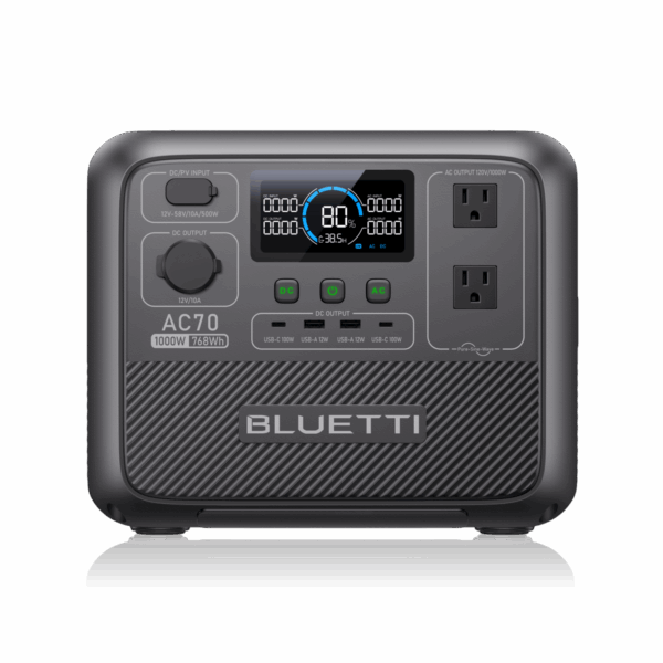 BLUETTI AC70 Portable Power Station | 1,000W 768Wh