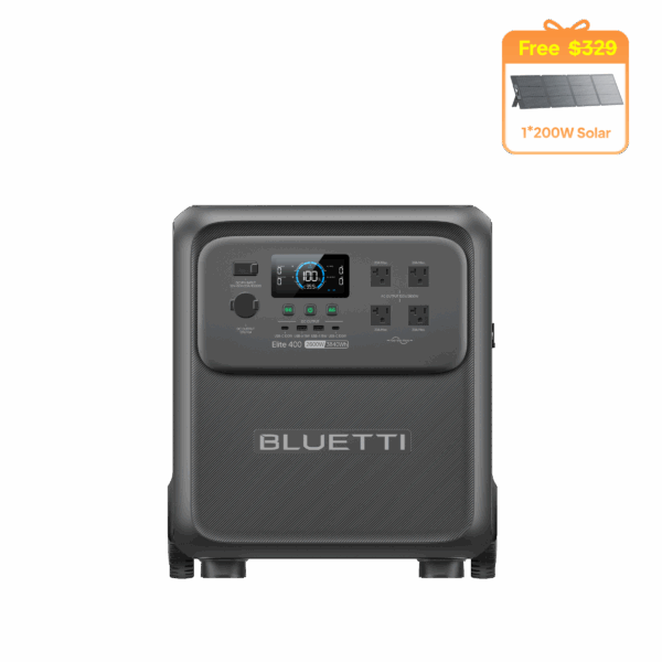 BLUETTI Elite 400 + Free 200W Solar (Value $329)
